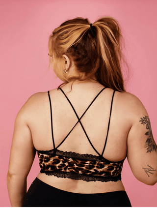 Brown Leopard Bralette - Just Believe Boutique