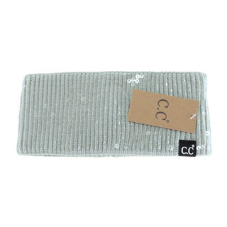 C.C. Beanie - Allover Clear Sequin Head Wrap - Just Believe Boutique