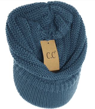 C.C Knit Beanie Hat - Just Believe Boutique