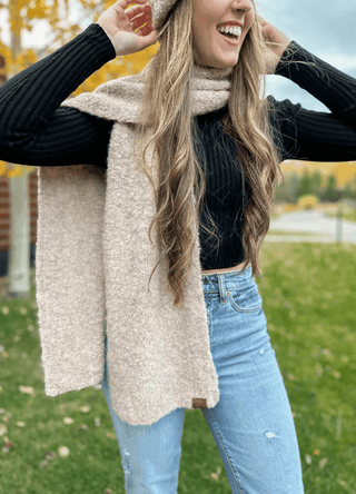 C.C Scarve - Mixed Tone Boucle - Just Believe Boutique