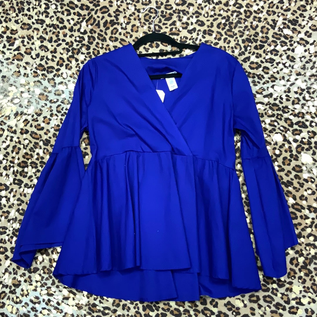 Wide Sleeve Blouse - Just Believe Boutique
