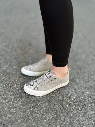 Adalyn Grey Shoe - Just Believe Boutique