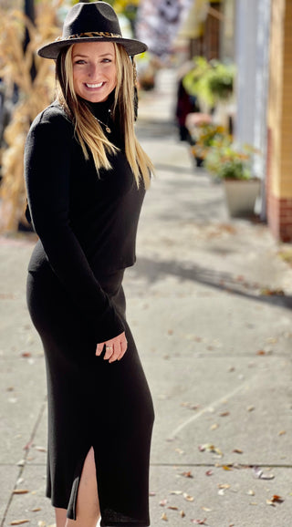 Skirt Set - Black - Just Believe Boutique