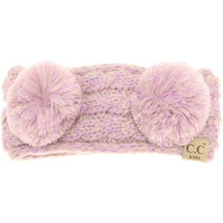 KIDS Multi-tone Double Pom Head Wrap - Just Believe Boutique