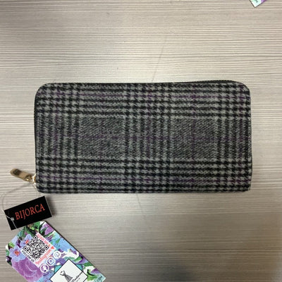 Black and Grey Plaid Wallet - Just Believe Boutique