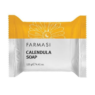 Dr. C. Tuna Calendula Soap bar in foil wrapper with yellow label