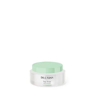 Dr. C. Tuna Tea Tree Face Cream jar with mint green lid