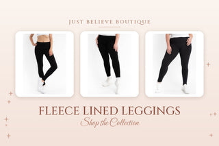 Fleece Lined Leggings collection at Just Believe Boutique in Marion, VA