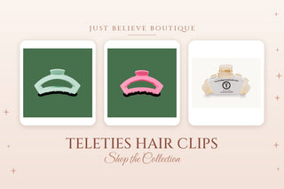 TELETIES Hair Clips collection at Just Believe Boutique in Marion, VA
