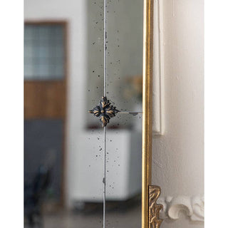 Vagabond Vintage - Antique-Style Arched Wall Mirror with Gold Finish Frame