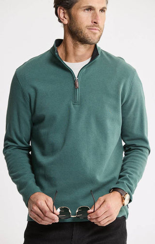 JACHS NY - Cotton Modal Blend Quarter Zip Pullover