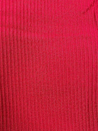 Red ribbed fabric close-up, Elietian Ribbed High Waist Leggings