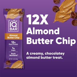 IQBAR - IQBAR Almond Butter Chip | Brain + Body Keto Protein Bars