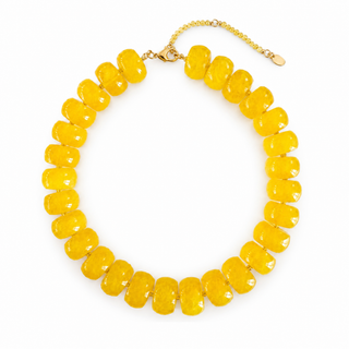 Chunky Resin & Natural Stone Bead Necklace
