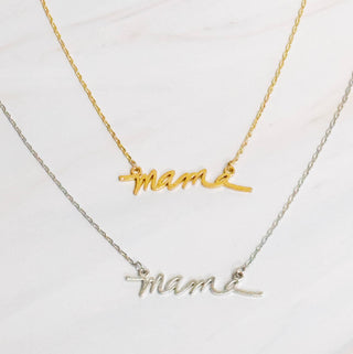 Mama Script Necklace by Ellison+Young