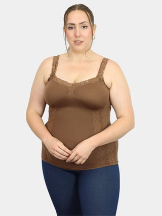 Lace Cami: Chocolate