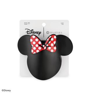 TELETIES - Disney: Minnie Mouse Shaped | Large |  Flat Hair Clip