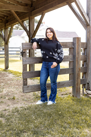 Silver Snowflake Sweater