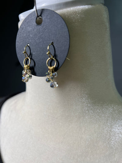 Small Iridescent Bead Earrings