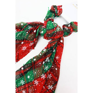 Christmas Theme Scarf Scrunchie