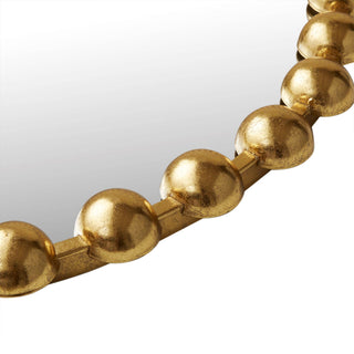 Round Iron Framed Wall Mirror – Gold Decor