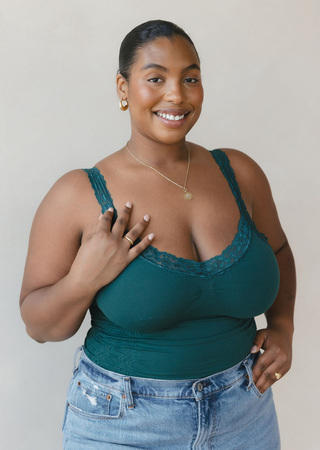 ELIETIAN - Lace Cami - Curvy Fit