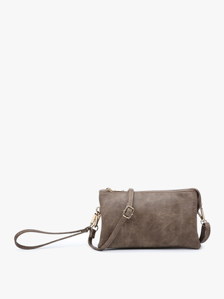 Jen & Co. - Riley Monogrammable 3 Compartment Crossbody/Wristlet | M013