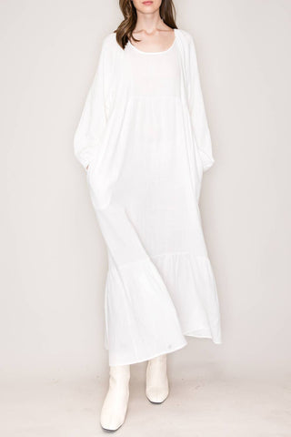 Cotton Gauze Ruffle Dress