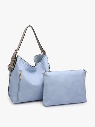 Jen & Co. - Alexa 2-in-1 Hobo Bag w/Dual Zip Compartments | M1816A