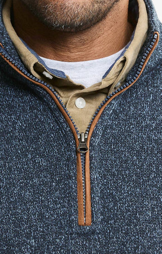 JACHS NY - Stretch Sweater Fleece Quarter Zip Pullover