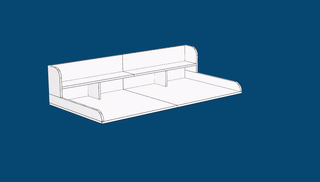 39F Inc. Double Layer Washer Dryer Countertop Organizer