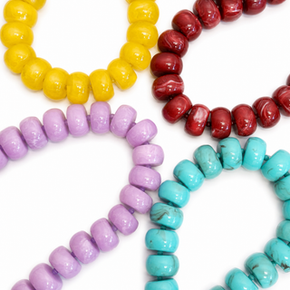 Chunky Resin & Natural Stone Bead Necklace