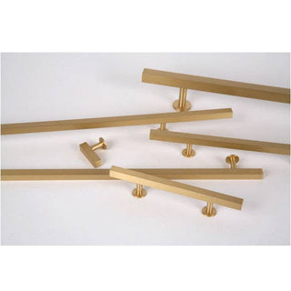 Industry Hardware - Lew's Square Bar Cabinet Knobs and Handles in Brushed Brass