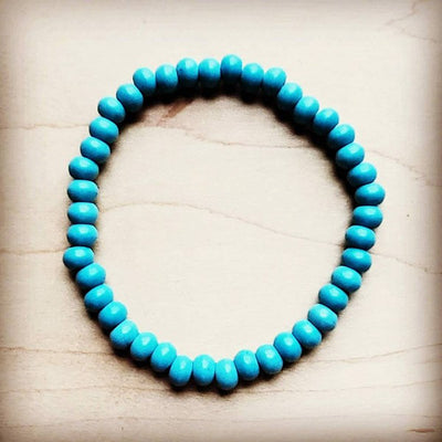 Bracelet Bar-Blue Turquoise Stackable Bracelet - JustBelieve.Boutique