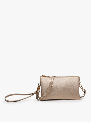Jen & Co. - Riley Monogrammable 3 Compartment Crossbody/Wristlet | M013