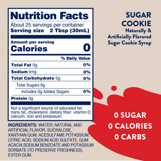 Sugar Free Sugar Cookie Syrup