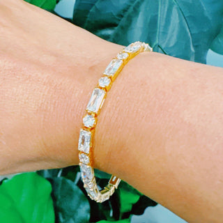 Mixed Shape Sparkle Bracelet by Ellison+Young