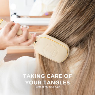 Detangler Brush for Fine Hair - Tan by TELETIES