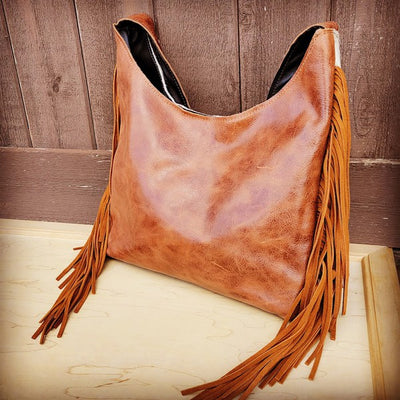 Montana Hobo Handbag Distressed  Leather - JustBelieve.Boutique
