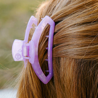 TELETIES - Open Hair Clip | Medium | Lavender Mist