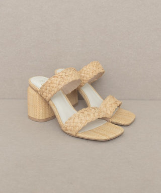 OASIS SOCIETY Kayla - Raffia Sandal Heel