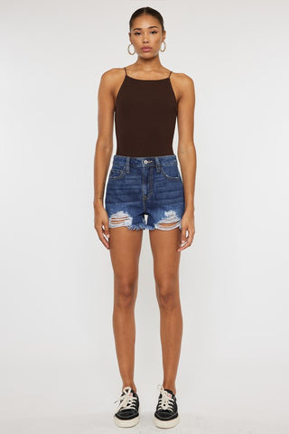 High Rise Mom Shorts - KC9145D