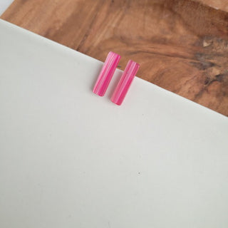 Bella Bar Studs - Rose Pink - JustBelieve.Boutique