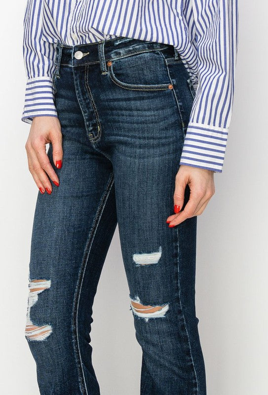 HIGH RISE WESTERN BOOT JEANS