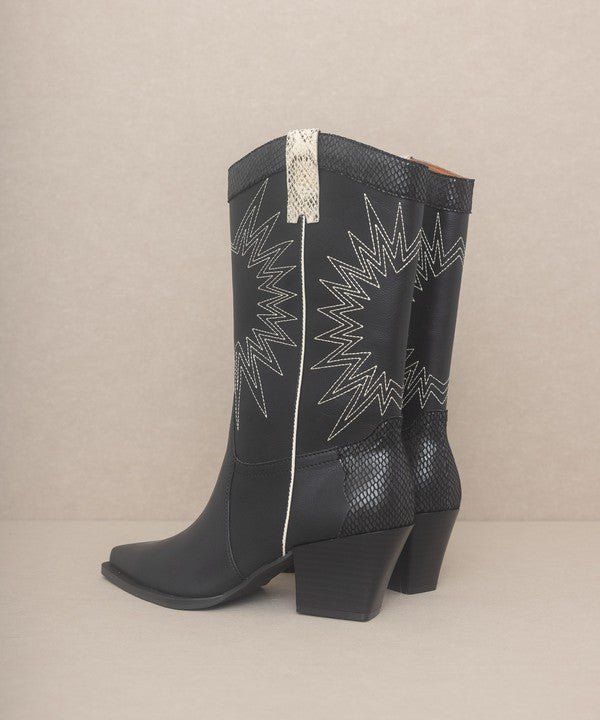 OASIS SOCIETY Halle - Paneled Cowboy Boots