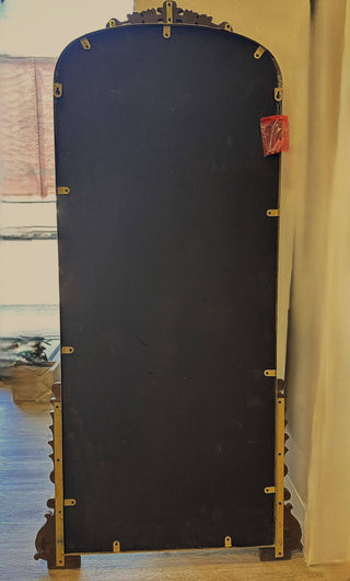 Vagabond Vintage - Antique-Style Arched Wall Mirror with Gold Finish Frame