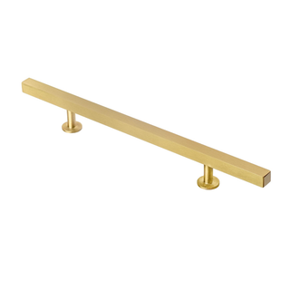 Industry Hardware - Lew's Square Bar Cabinet Knobs and Handles in Brushed Brass