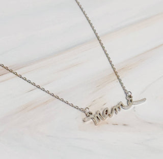 Mama Script Necklace by Ellison+Young