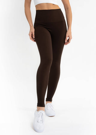 High-Waisted Leggings: BLACK