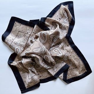 Silky Muse Satin Square Scarf - Chic Silky Scarf For Hair, Neck, Or Bag Styling